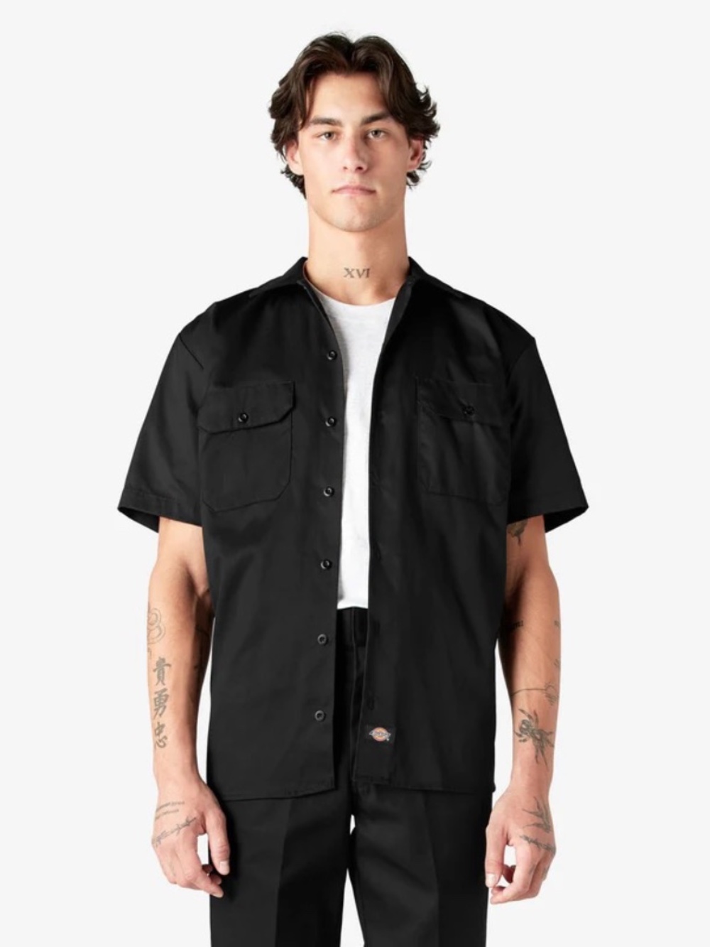 Dickies Men’s Short Sleeve Work Shirt, Size XL (Style #1547BK) (4)